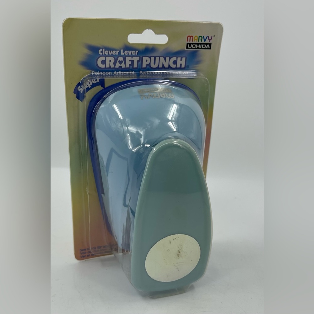 Marvy Uchida “Clever Lever” Super Jumbo Craft Punch 2” Circle 51mm New NIP